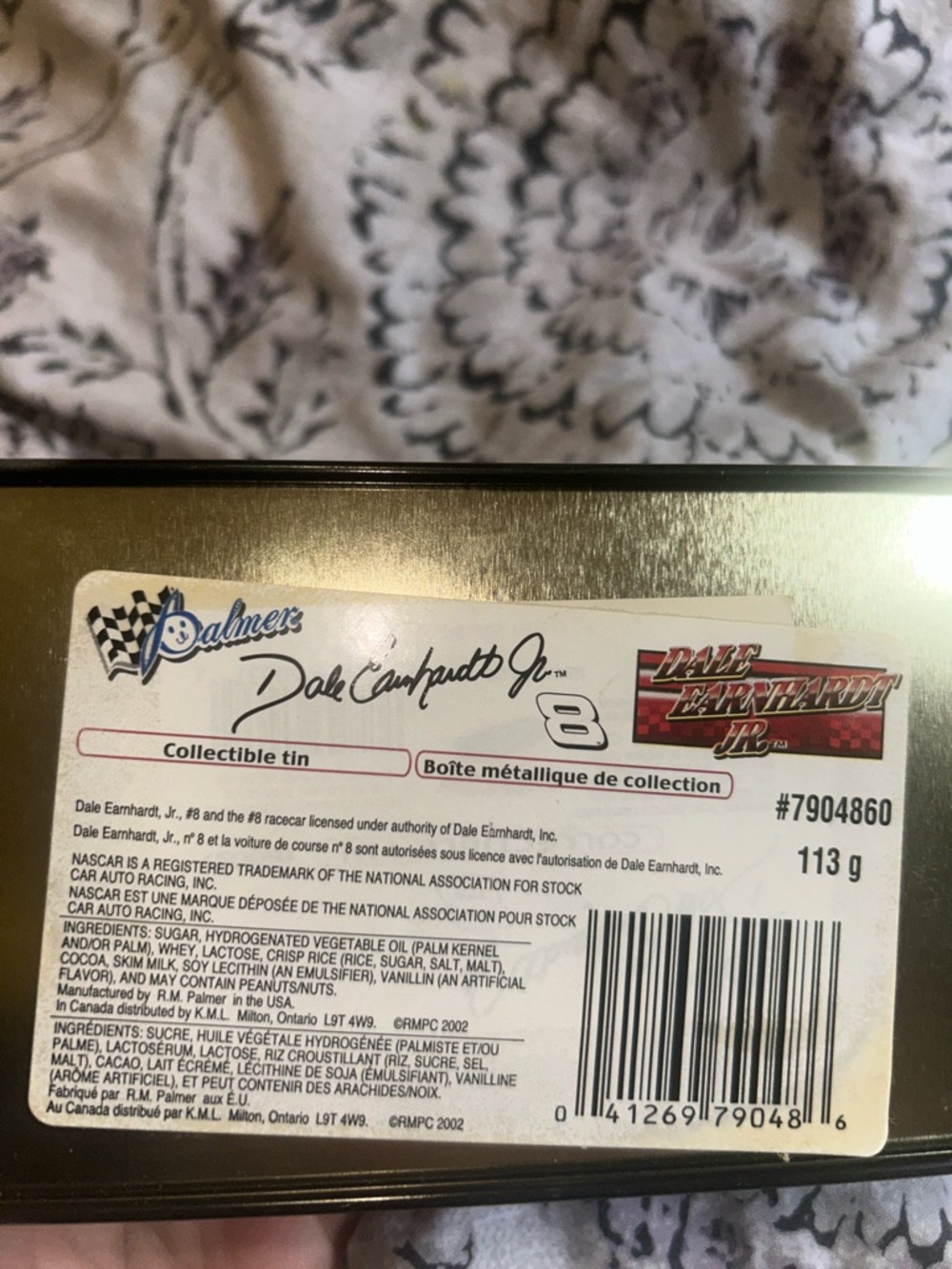 2001 NASCAR Dale Earnhardt Jr. #8 Collectible Candy Tin Chevrolet Monte - Picture 4 of 5